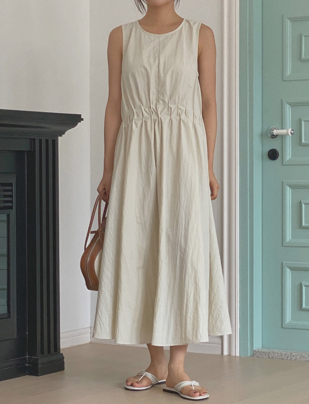 Heidi Shirring Long Dress