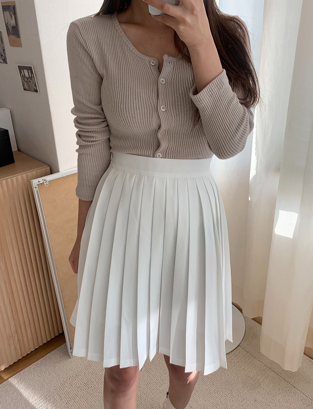 Selly Pleated Miniskirt