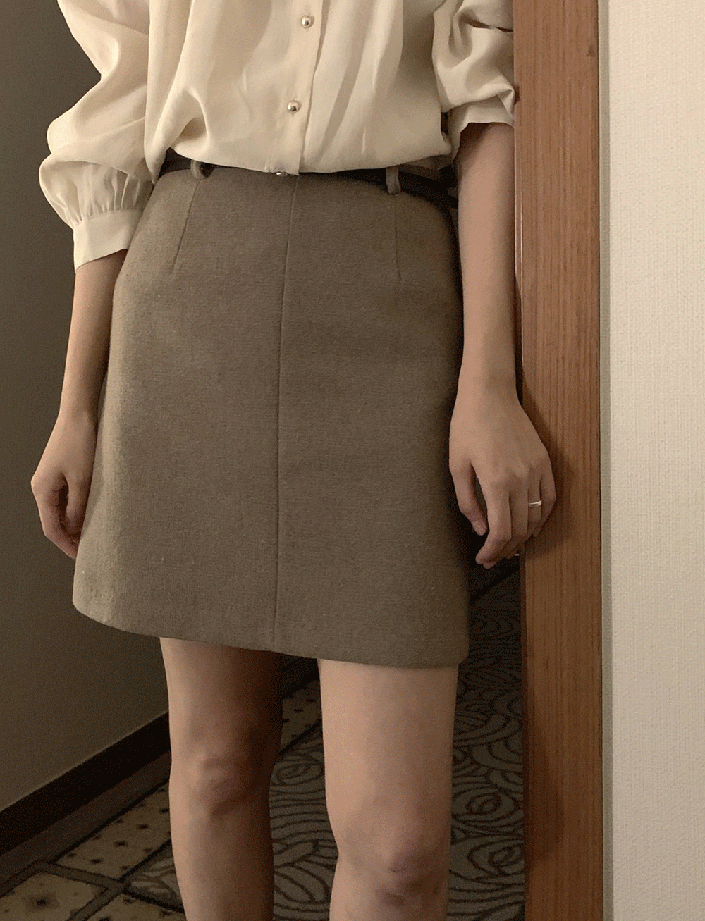 Village Pocket Wool Skirt