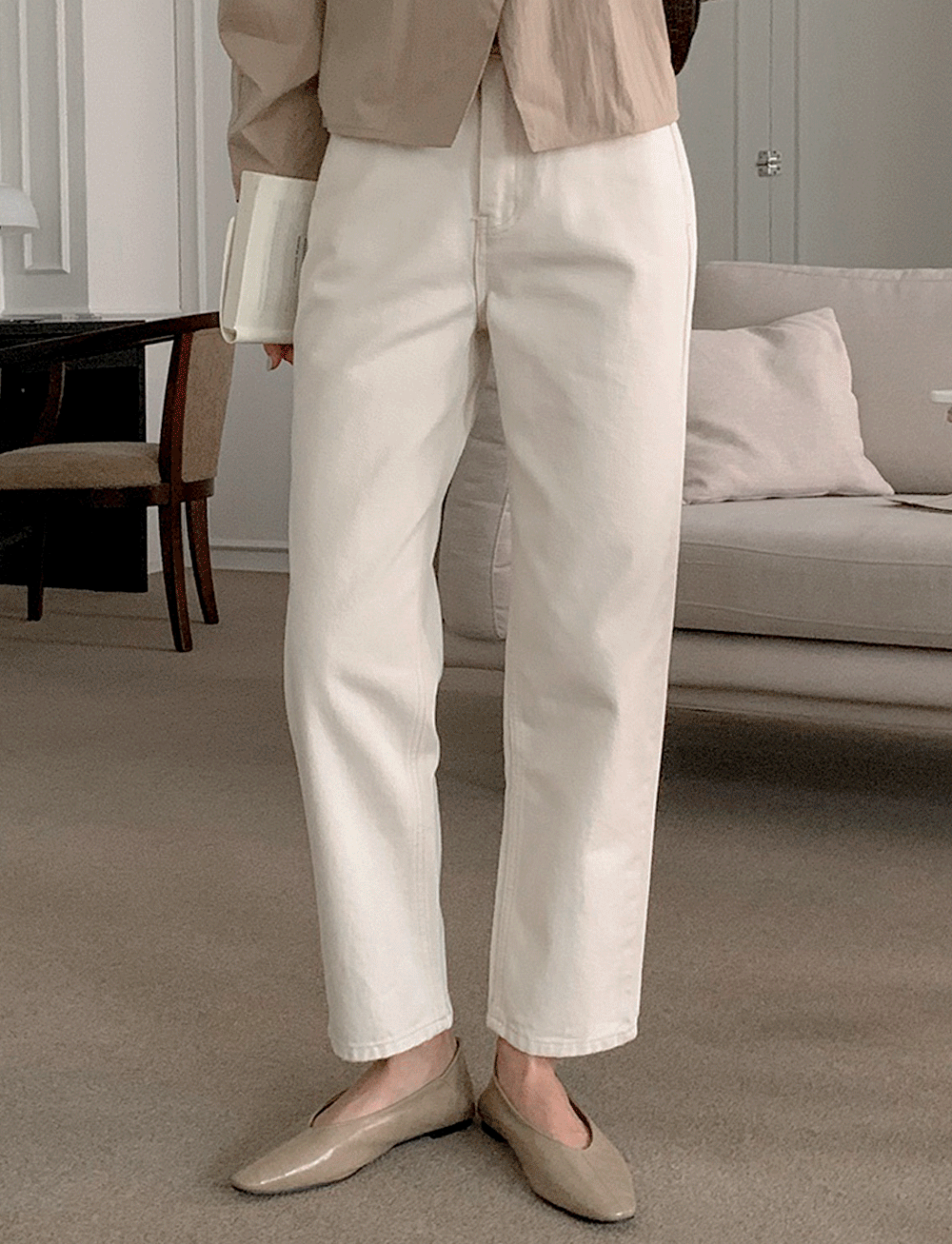 Kate Straight Cotton Pants